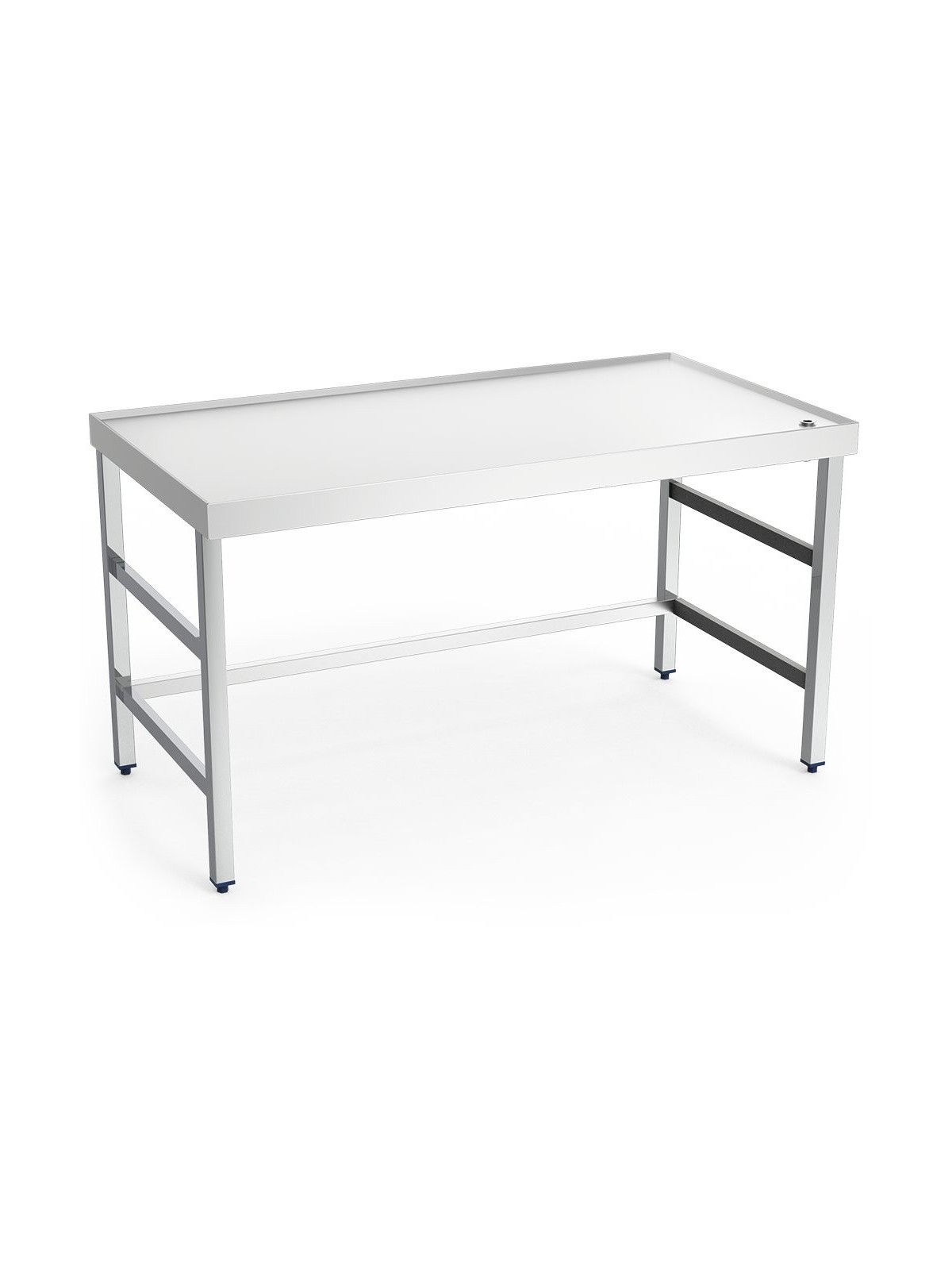 Mesa central c/reborde,desagüe,s/ent.1000x800x850 100x80x85cm