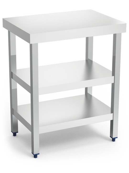 Mesa central c/2 entrepaños Especial maquinaria 70x50x85cm