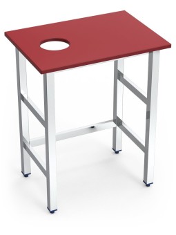 Puesto pescadero fb.roja mod.senc 70x50x85cm