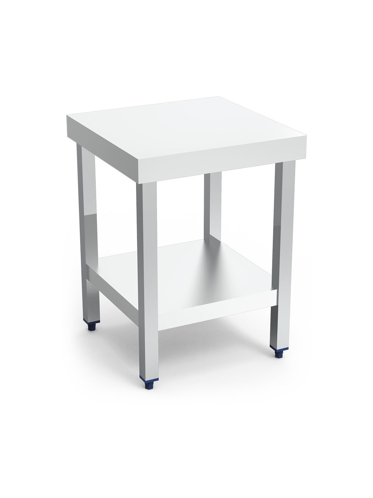 Mesa central c/entrepaño 50x50x65cm
