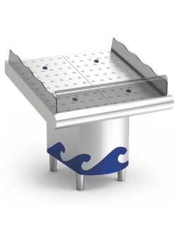 Mostrador de pescadería de 985x950x730/ 98x95x104cm