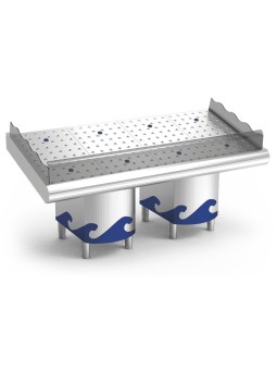 Mostrador de pescadería de 1948x950x730/ 195x95x104cm