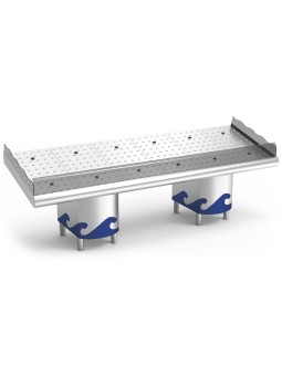Mostrador de pescadería de 2911x950x730/ 291x95x104cm