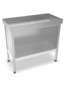 Mesa inox para marisco...