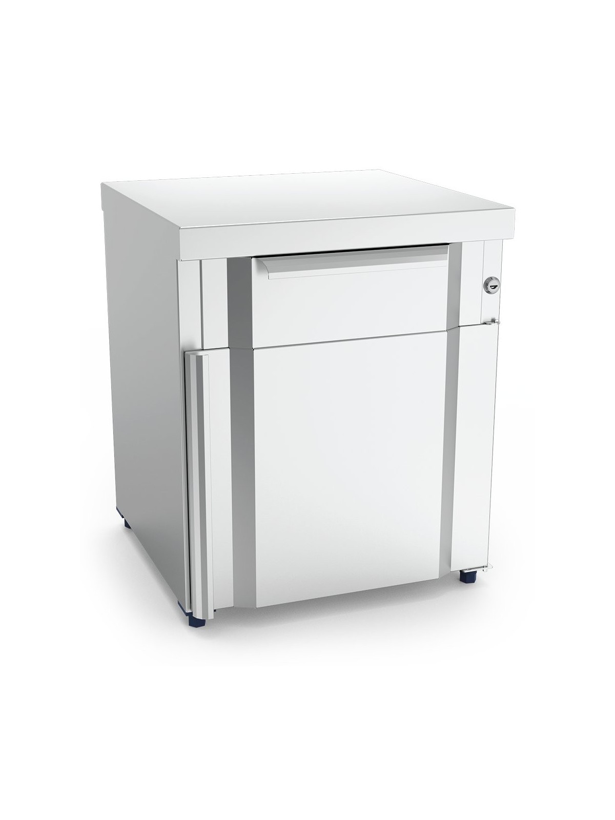 Box modular con cajón, puerta y dos entrepaños