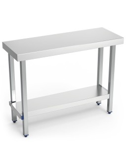 Mesa central plegable c/entrepaño 1100x400x63/ 110x40x86cm