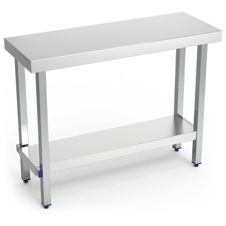 Mesa central plegable c/entrepaño 1100x400x63/ 110x40x86cm