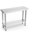 Mesa central plegable c/entrepaño 1100x400x63/ 110x40x86cm