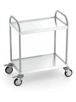 Carro de servicio con 2 entrepaños de 83x53x97cm