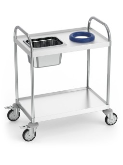 Carro de recogida con 2 entrepaños de 83x53x97cm