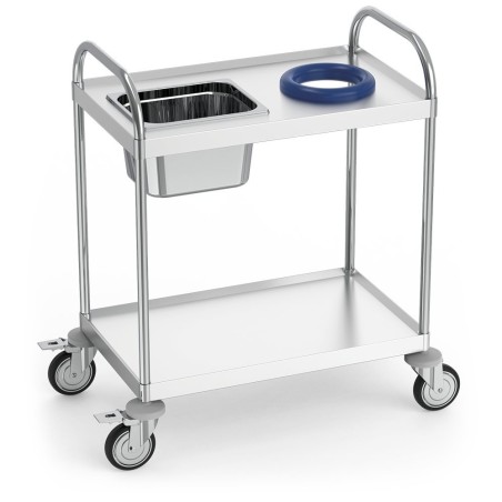 Carro de recogida con 2 entrepaños de 83x53x97cm