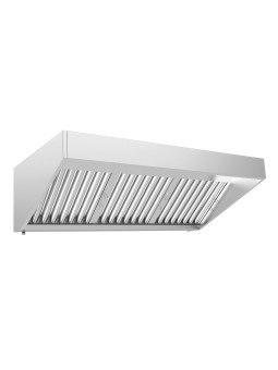 Campana extractora mural de acero inoxidable 98x85x45cm