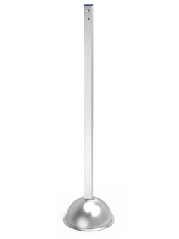 Columna inoxidable para dispensador Su turno