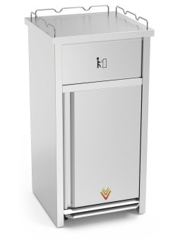 Contenedor xS para vaciado de bandejas de comida rápida 54x41x101cm