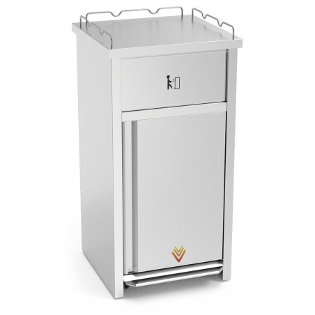 Contenedor xS para vaciado de bandejas de comida rápida 54x41x101cm