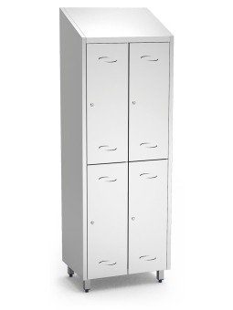 Taquilla mediana de 4 puertas de 68x48x201cm