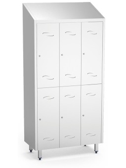 Taquilla grande de 6 puertas de 98x48x201cm