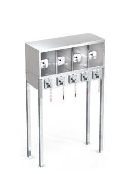 Consigna para 5 carros con taquilla de 4 puertas 98x42x162cm