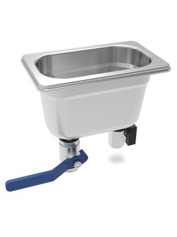 Lavaporcionador de helados para encastrar 17x10x15cm