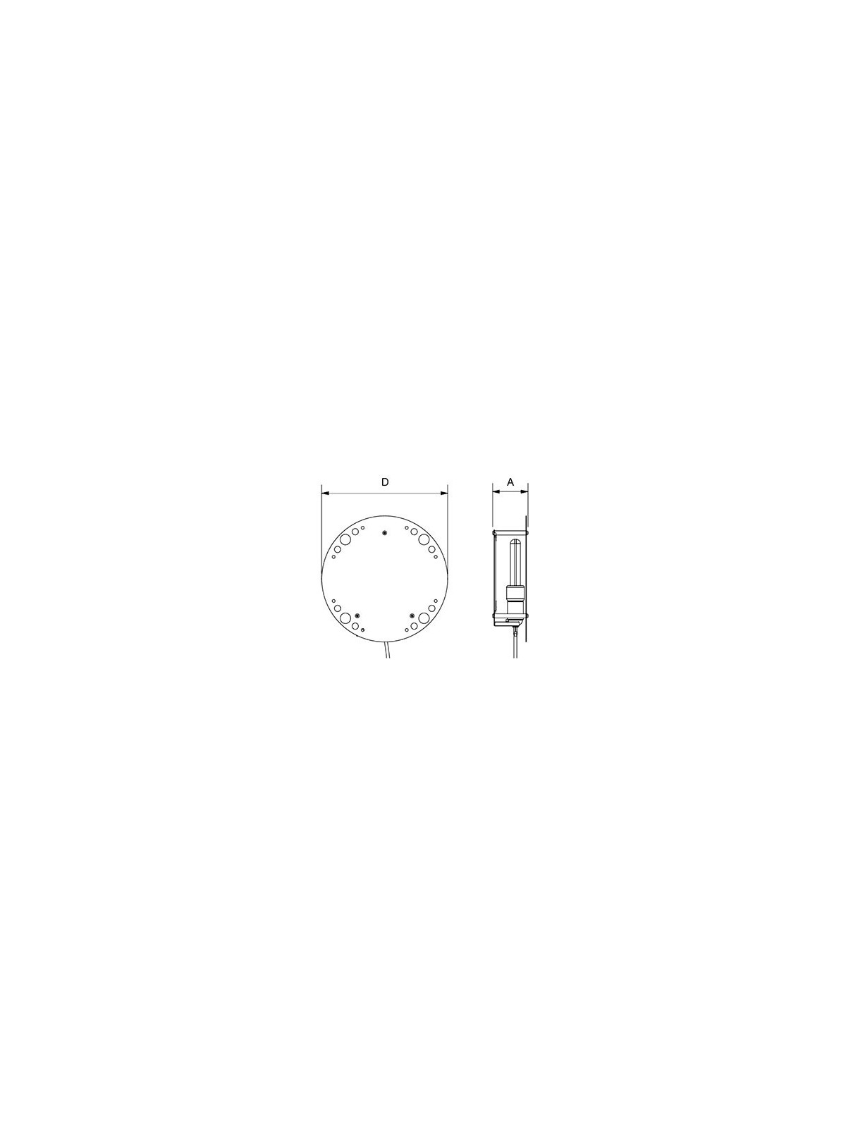 Exterminador de insectos serie BC modelo Industrial / 20 w. inoxidable