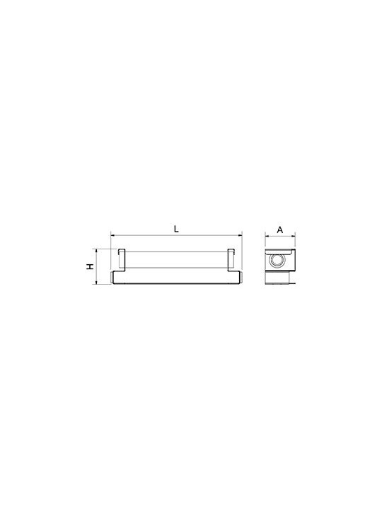 Kit golpeador para cajón modular 33x7x8cm