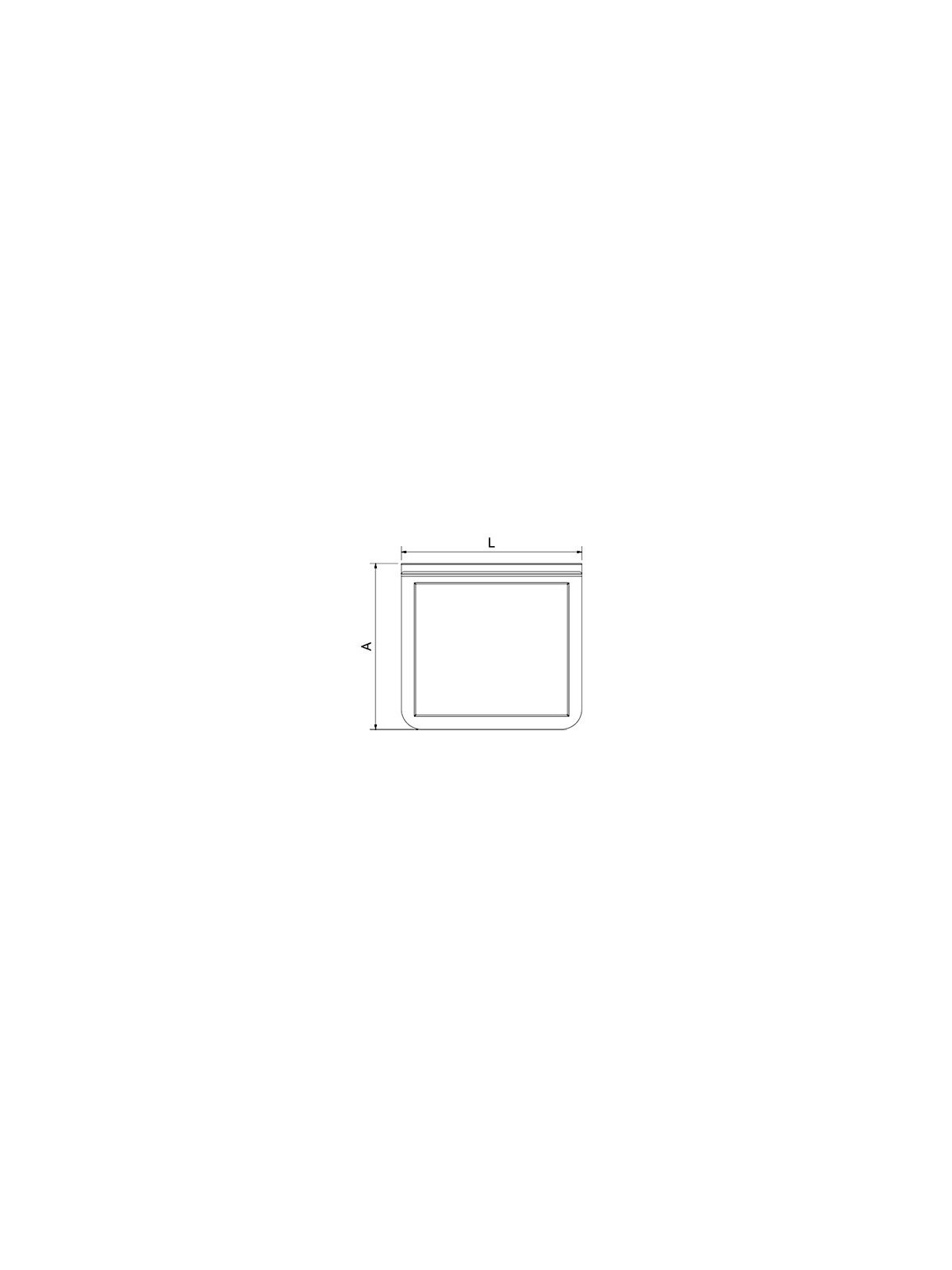 Entrepaño inox opcional para carro deservicio 76x46x4cm