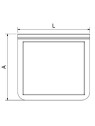 Entrepaño inox opcional para carro deservicio 76x46x4cm