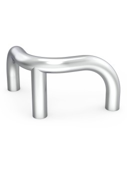 Defensa de esquina desmontable tubular 90º 34x34x22cm