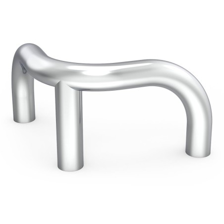Defensa de esquina desmontable tubular 90º 34x34x22cm