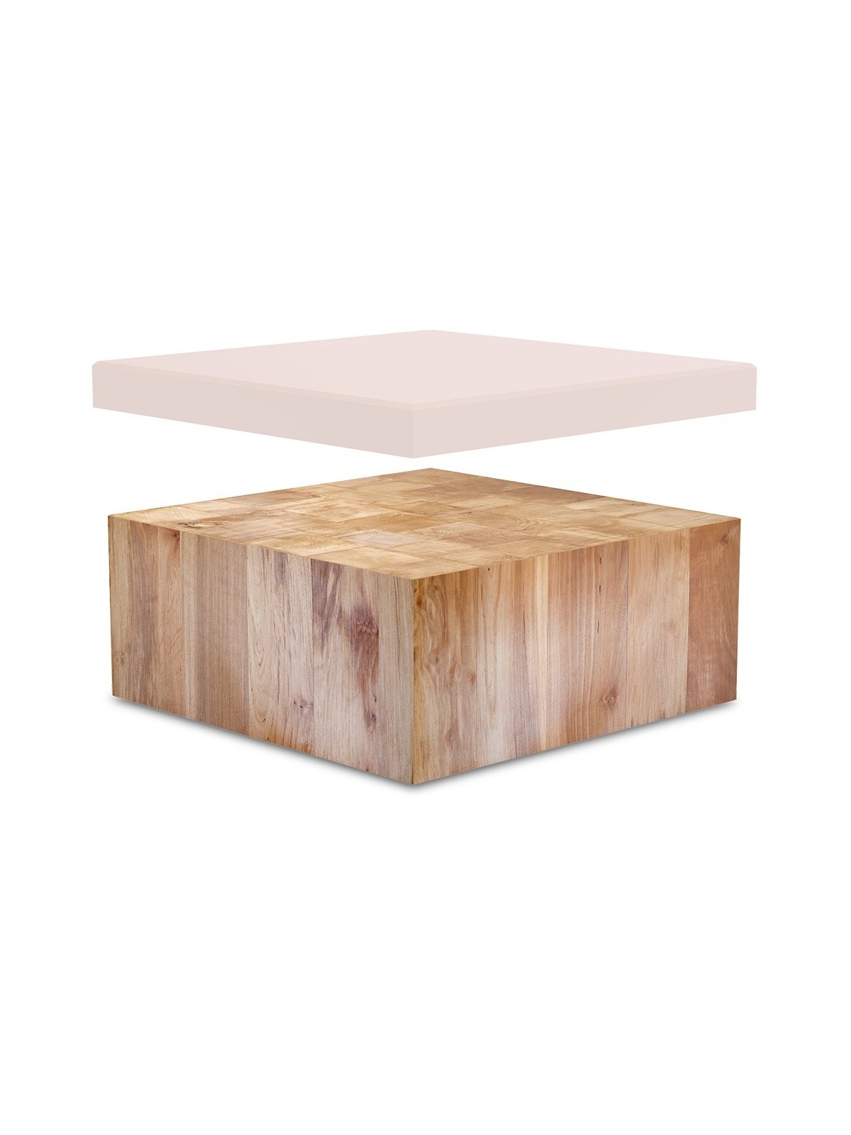 Repuesto de maza madera de abedul 38x38x20cm