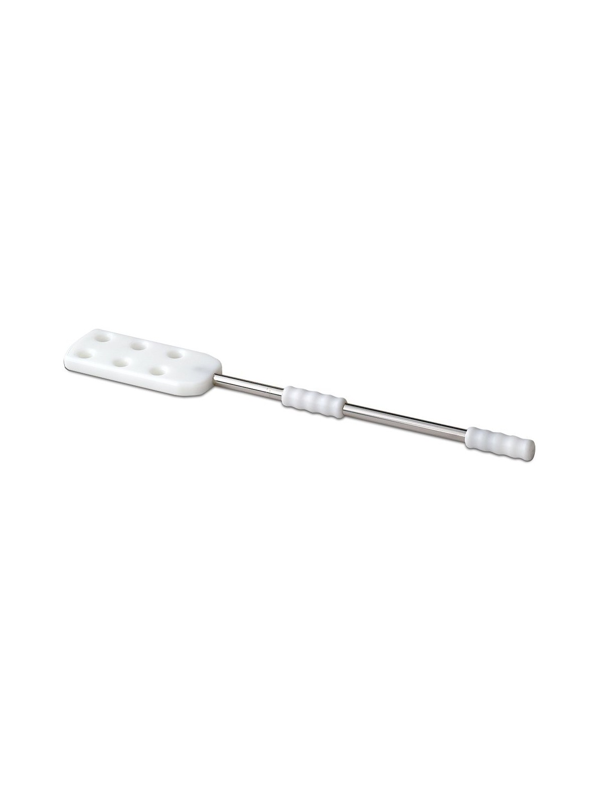 Pala fibra blanca con mango inox de