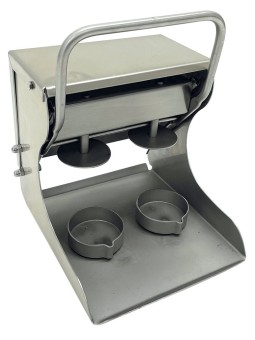 Aplasta hamburguesas molde redondo para 2 uds. de ø 21x25x26cm