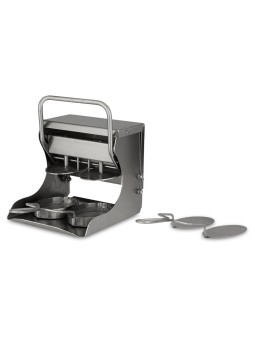 Aplasta-hamburguesas molde ovalado para 2 uds 21x23x25cm