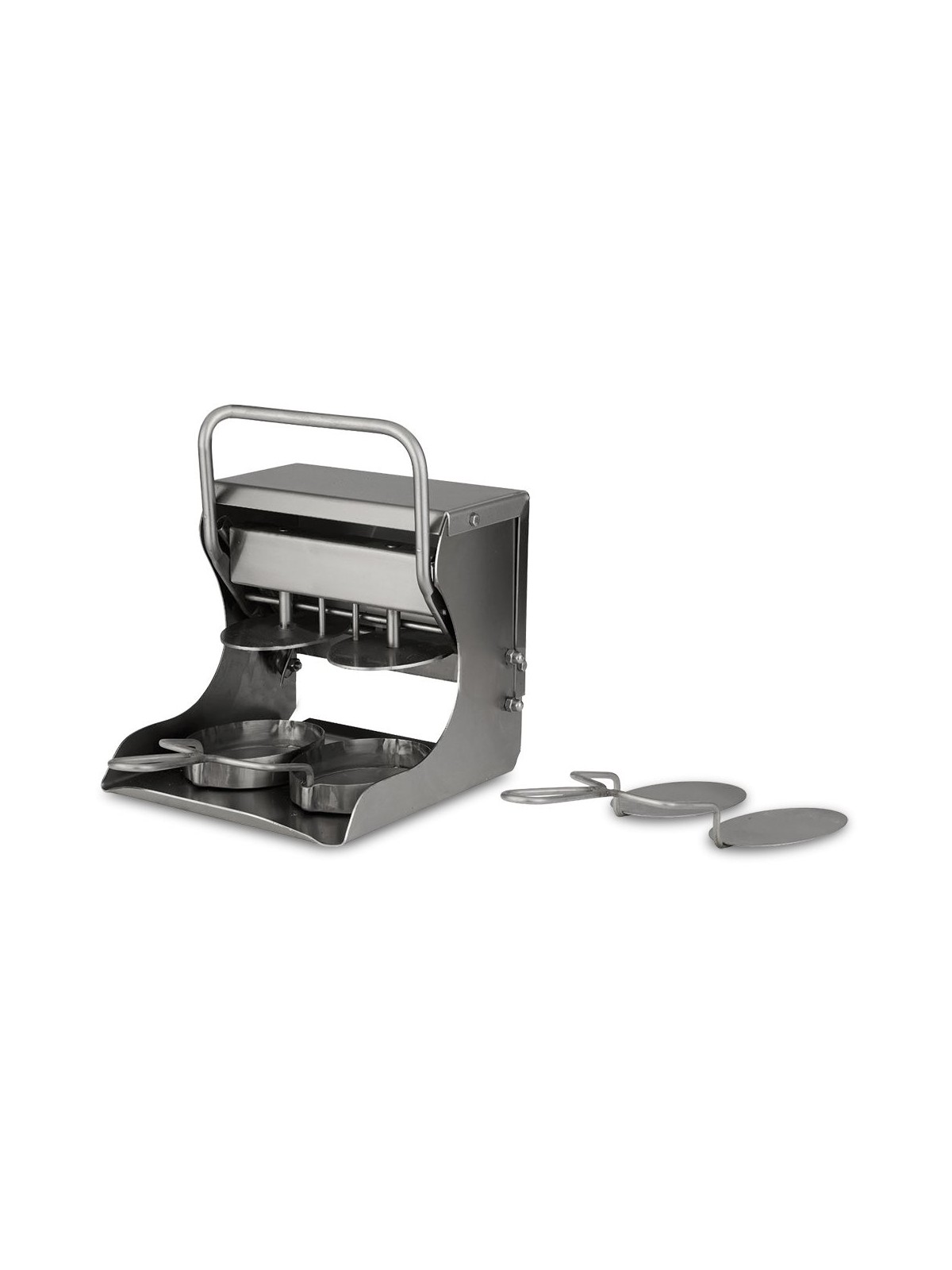 Aplasta-hamburguesas molde ovalado para 2 uds 21x23x25cm