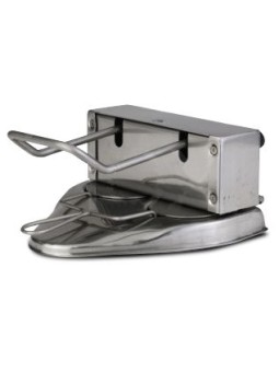 Aplasta hamburguesas molde redondo para 2 uds. de ø 24x25x14cm
