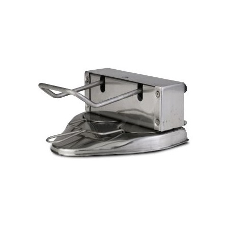 Aplasta hamburguesas molde redondo para 2 uds. de ø 24x25x14cm