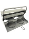 Aplasta hamburguesas molde redondo para 2 uds. de ø 41x25x26cm