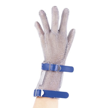Guante largo color marrón ambidiestro, talla xxS, 5 dedos
