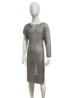 Bolero con manga de protección en malla de acero inoxidable