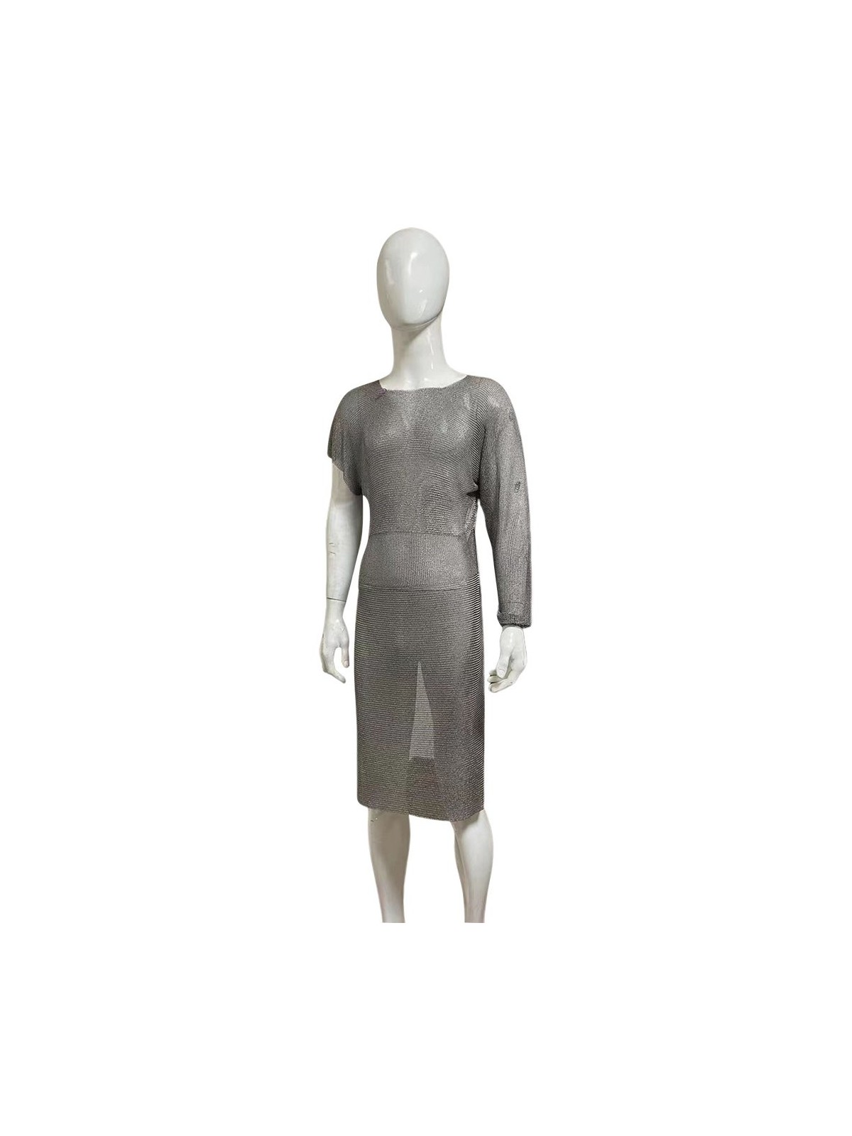 Bolero con manga de protección en malla de acero inoxidable