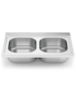 Fregadero 800x500 2 cubetas