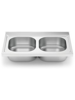 Fregadero 800x500 2 cubetas