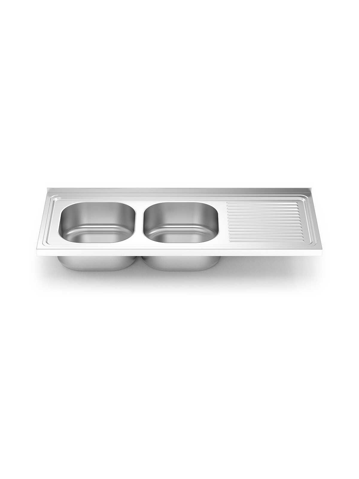 Fregadero 1200x500 2 cubetas y 1 escurridor dcha