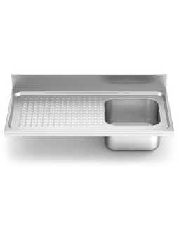 Fregadero 1000x550 1 cubeta y 1 escurridor izqda. N