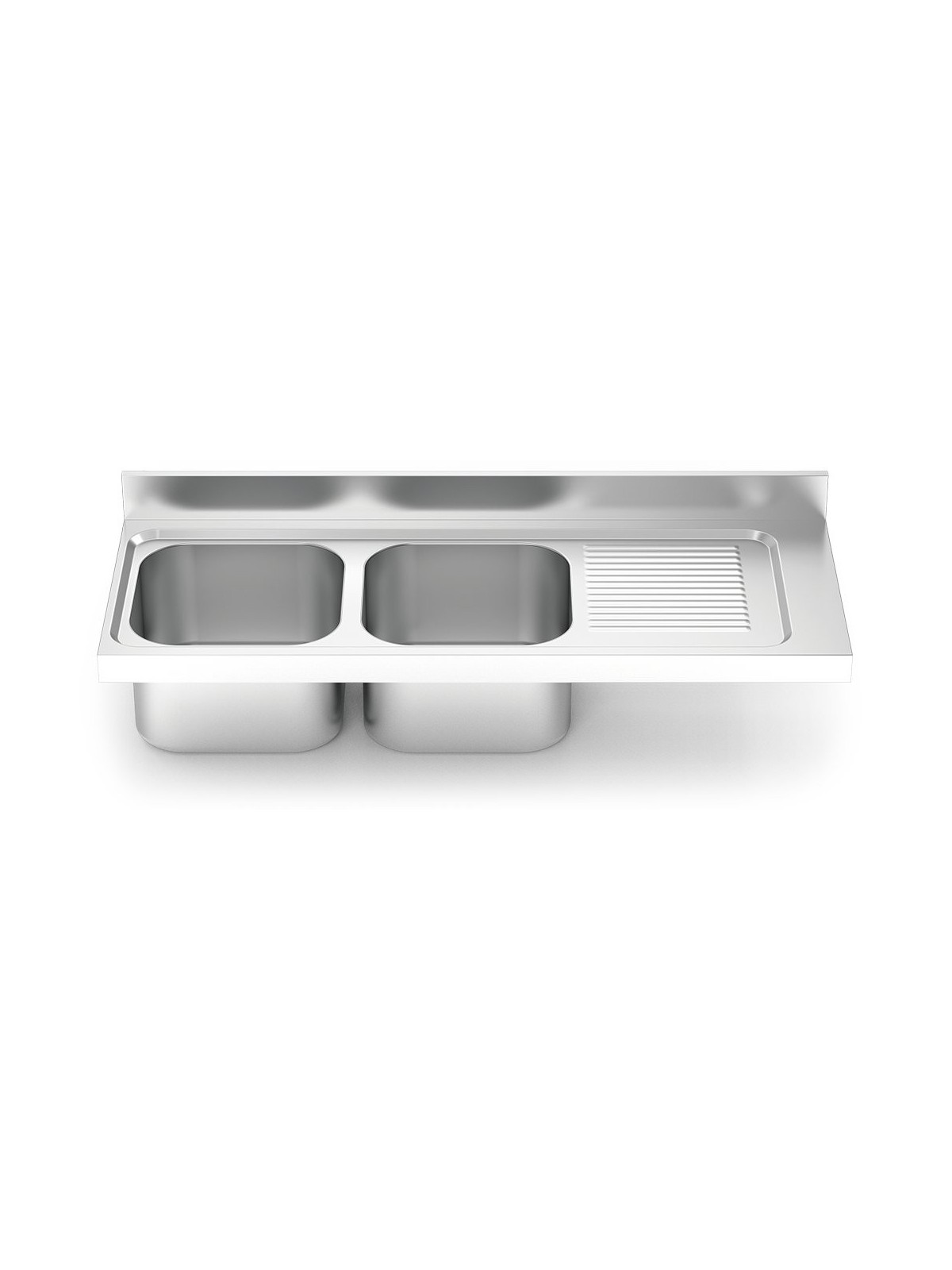Fregadero 1400x550 2 cubetas y 1 escurridor dcha. N