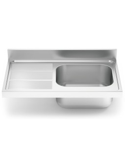 Fregadero 1000x600 1 cubeta y 1 escurridor izqda