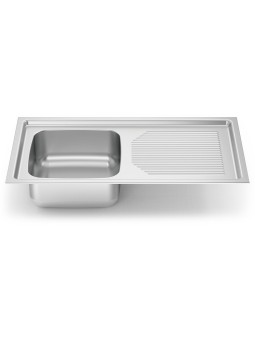 Fregadero para encastrar 900x510 1 cubeta y escurridor (reversible