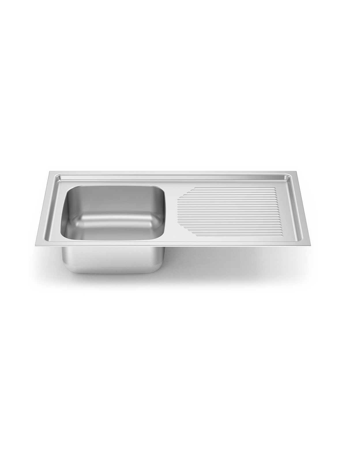 Fregadero para encastrar 900x510 1 cubeta y escurridor (reversible