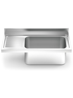 Fregadero 1300x700 1 cubeta gc y 1 escurridor izquierda N