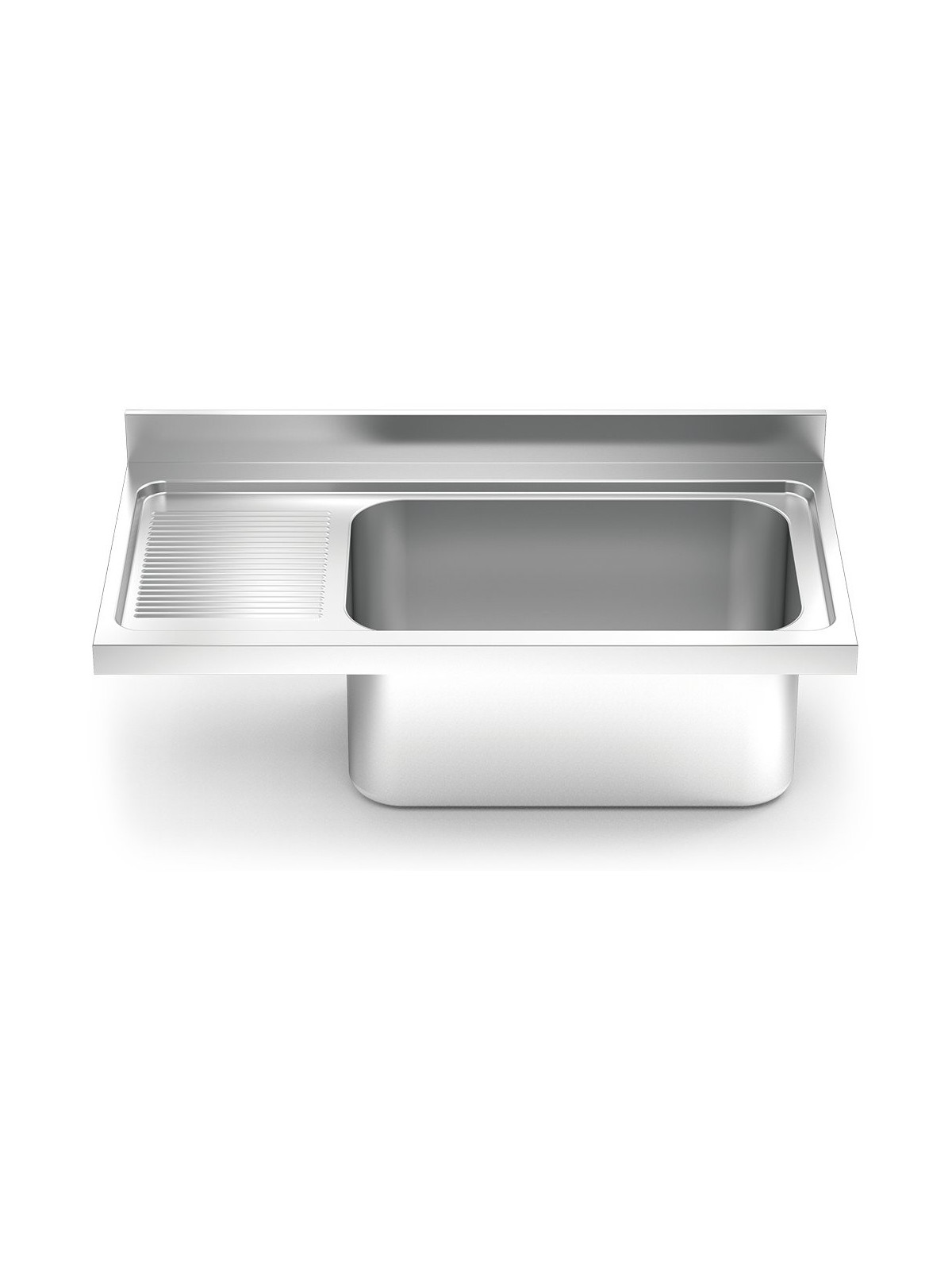Fregadero 1300x700 1 cubeta gc y 1 escurridor izquierda N